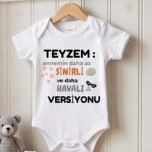 Egg Baby Teyze Yazılı Bebek Zıbın Teyzem Temalı Komik Tasarımlı Bebek Body %100 Pamuk Cool Havalı