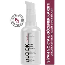U Look uLOOK Siyah Nokta ve Gözenek Karşıtı AHA BHA Peeling Serum Salisilik Asit Cilt Yenileyici Bakım 30 ml