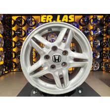 Honda 4 Adet Honda Orıjınal 6*15 5*114.3 ET50 64.1 Sılver Jant Revize Edilmiş (Takım)