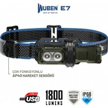 Wuben E7 1800 Lümen 132M Kafa Feneri