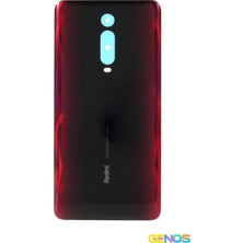 Genos Xiaomi Mi 9t / Mi 9t Pro / Redmi K20 / K20 Pro Arka Pil Kapak Cam Batarya Pil Kapağı Kırmızı