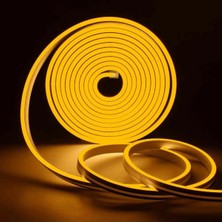 Cata Esnek Neon Hortum LED - Amber Işık - 12 V - Dış Mekan - 50 Metre - CT-4455A