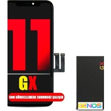 Genos Apple iPhone 11 LCD Ekran Dokunmatik Siyah OLED Gx Marka