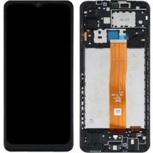 Genos Samsung Galaxy A12 A125F ile Uyumlu OLED Ekran Dokunmatik Çıtalı