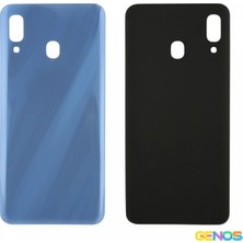 Genos Samsung Galaxy A30 Uyumlu Batarya Kapağı (Mavi) (SN807879)