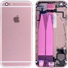 Genos Iphone 6s Uyumlu Dolu Kasa Rose Gold(Bakır Renk) Şarj Soketi+On Off Flex+Ses Flex Üstünde