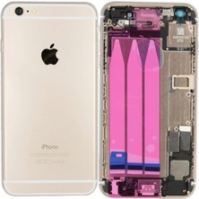 Genos Iphone 6 Plus Uyumlu Dolu Kasa Gold (Altın Renk) Şarj Soketi+On Off Flex+Ses Flex Üstünde