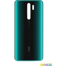 Genos Xiaomi Redmi Note 8 Pro Uyumlu Arka Cam Kapak Batarya Pil Kapağı Yeşil