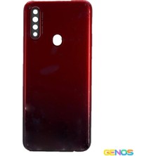 Genos Oppo A31 Uyumlu Batarya Kapaklı Boş Kasa (Kırmızı) (SN808110)