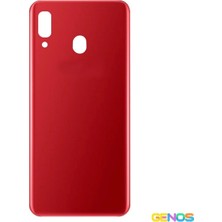 Genos Samsung Galaxy A20 Uyumlu Batarya Kapağı (Kırmızı) (SN807874)