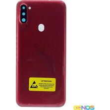 Genos Samsung Galaxy A11 Uyumlu Batarya Kapağı (Kırmızı) (SN808076)