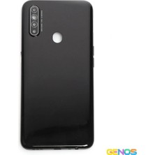 Genos Oppo A31 Uyumlu Batarya Kapaklı Boş Kasa (Siyah) (SN808113)