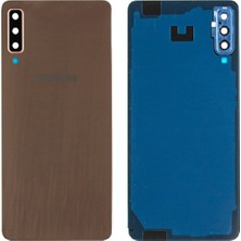 Genos Samsung A7 2018 A750 Uyumlu Arka Kapak Kamera Camlı Gold Altın
