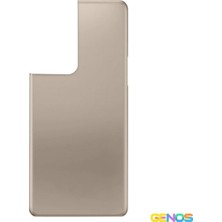 Genos Samsung Galaxy S21 Ultra Uyumlu Batarya Kapağı (Gold) (SN808341)