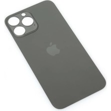 Genos Iphone 13 Pro Uyumlu Arka Cam Kapak Siyah Renk Bighole