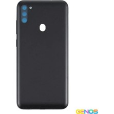 Genos Samsung Galaxy M11 Uyumlu Batarya Kapağı (Siyah) (SN808102)