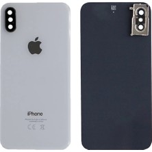 Genos Apple Iphone Xs Uyumlu Arka Kapak Kamera Camlı Beyaz