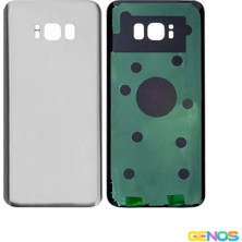 Genos Samsung Galaxy G955 S8 Plus Uyumlu Batarya Kapağı (Gri) (SN807961)