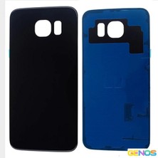 Genos Samsung Galaxy G920 S6 Uyumlu Batarya Kapağı (Siyah) (SN807821)