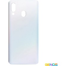 Genos Samsung Galaxy A40 Uyumlu Batarya Kapağı (Beyaz) (SN807811)