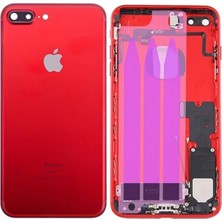 Genos Apple Iphone 7 Plus Uyumlu Kasa Dolu Kırmızı