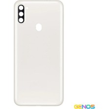 Genos Samsung Galaxy A11 Uyumlu Batarya Kapağı (Beyaz) (SN808078)