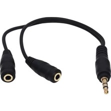 TeknoKapsül Powermaster 3.5 mm Erkek-2 Stereo Dişi Kulaklık Çoklayıcı Kablo