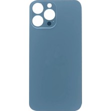 Genos iPhone 13 Pro Max Uyumlu Geniş Kamera Delikli Batarya Kapağı (Mavi) (SN313515456)