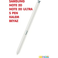 Genos Samsung Galaxy Note 20 Note 20 Ultra S Pen Stylus Dokunmatik Kalem Beyaz (N980F - N985F)