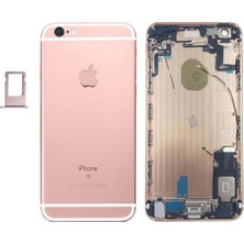 Genos Iphone 6 Uyumlu Dolu Kasa Rose Gold (Bakır Renk) Şarj Soketi+On Off Flex+Ses Flex Üstünde