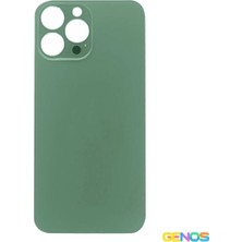 Genos iPhone 13 Pro Max Uyumlu Geniş Kamera Delikli Batarya Kapağı (Yeşil) (SN808327)