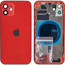 Genos Apple Iphone 12 Uyumlu Kasa Boş Kırmızı