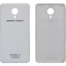 Genos General Mobile Gm5 Plus Uyumlu Arka Kapak Beyaz