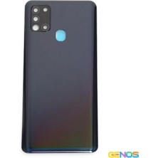 Genos Samsung Galaxy A21S Uyumlu Batarya Kapağı (Siyah) (SN807984)