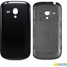 Genos Samsung Galaxy I8190 S3 Mini Uyumlu Batarya Kapağı (Siyah) (SN807628)