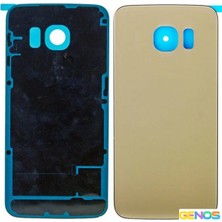 Genos Samsung Galaxy G925 S6 Edge Uyumlu Batarya Kapağı (Gold) (SN807794)