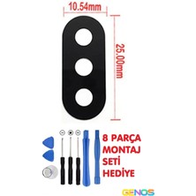 Genos Xiaomi Mi A2 Lite Arka Kamera Camı Lensi + Tamir Seti 8 Parça