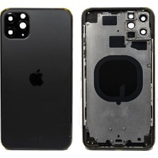Genos Iphone 11 Pro Max Modeli Uyumlu Boş Kasa Siyah Renk (Space Gray)