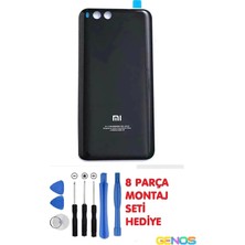 Genos Xiaomi Mi Note 3 Arka Cam Kapak Batarya Pil Kapağı + Montaj Set Siyah