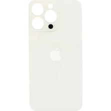 Genos Iphone 13 Pro Max Uyumlu Arka Cam Kapak Beyaz Renk Bighole