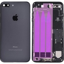Genos Apple Iphone 7 Plus Uyumlu Kasa Dolu Mat Siyah