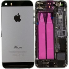 Genos Apple Iphone 5s Uyumlu Kasa Dolu Siyah