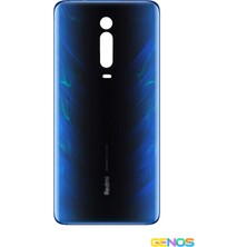 Genos Xiaomi Mi 9t / Mi 9t Pro / Redmi K20 / K20 Pro Arka Pil Kapak Cam Batarya Pil Kapağı Mavi