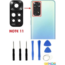 Genos Xiaomi Redmi Note 11 Arka Kamera Camı Kamera Camı Lensi Montaj Set