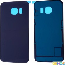 Genos Samsung Galaxy G925 S6 Edge Uyumlu Batarya Kapağı (Lacivert) (SN807793)