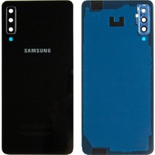 Genos Samsung A7 2018 A750 Uyumlu Arka Kapak Kamera Camlı Siyah