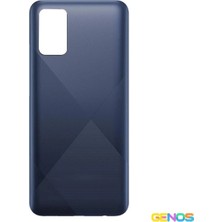 Genos Samsung Galaxy A02S Uyumlu Batarya Kapağı (Lacivert) (SN808224)