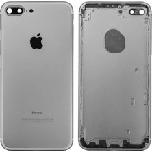 Genos Iphone 7 Plus Uyumlu Boş Kasa Beyaz (Açık Gri) Renk Tam Uyumlu