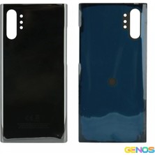 Genos Samsung Galaxy Note 10 Plus Uyumlu Batarya Kapağı (Gümüş) (SN808369)