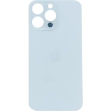 Genos iPhone 14 Pro Max Uyumlu Geniş Kamera Delikli Batarya Kapağı (Beyaz) (SN808500)